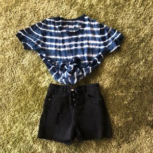 Blue tie dye 🌀 Johnny Was Shirt 🌟